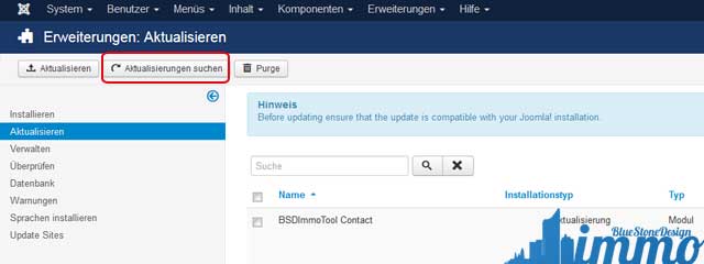 BSDimmo Update Joomla Immobilien