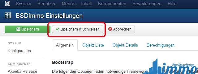 faq optionen speichern