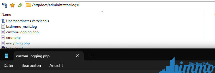 joomla mail debug custom log